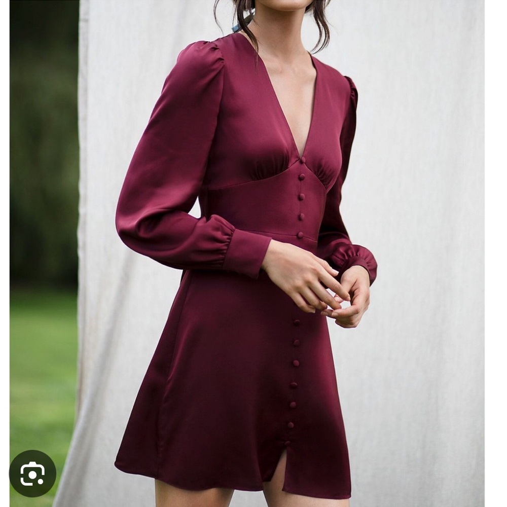 TVF for DVF Burgundy Dress